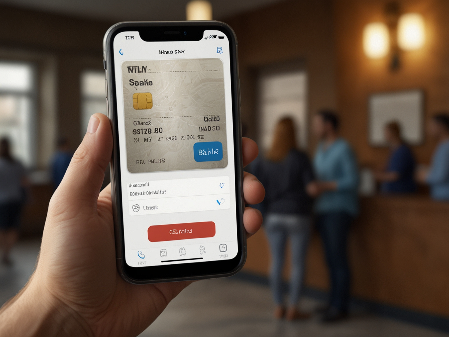Secure withdrawal process illustration